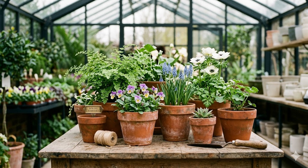 Seasonal color and bedding plants on display